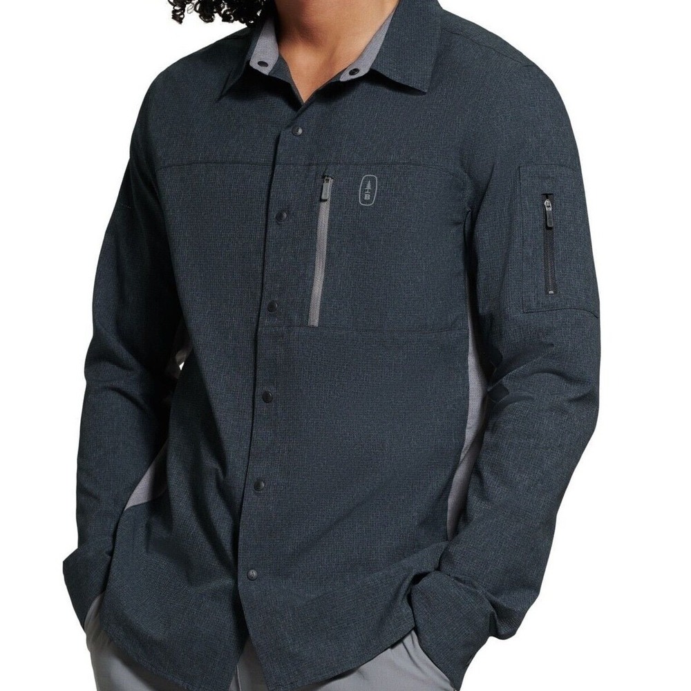 Bass Outdoor Men's Ray Ripstop Performance‎ Shirt XL Performance Tech U Bcool